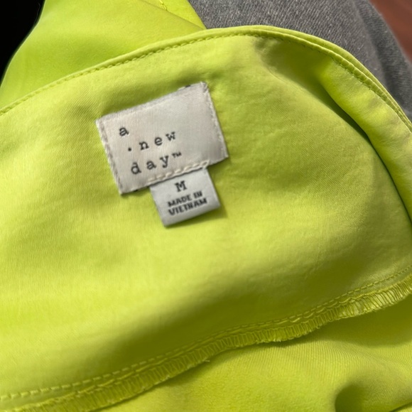 Target A NEW DAY Yellow Slip Dress Size medium - Picture 2 of 4